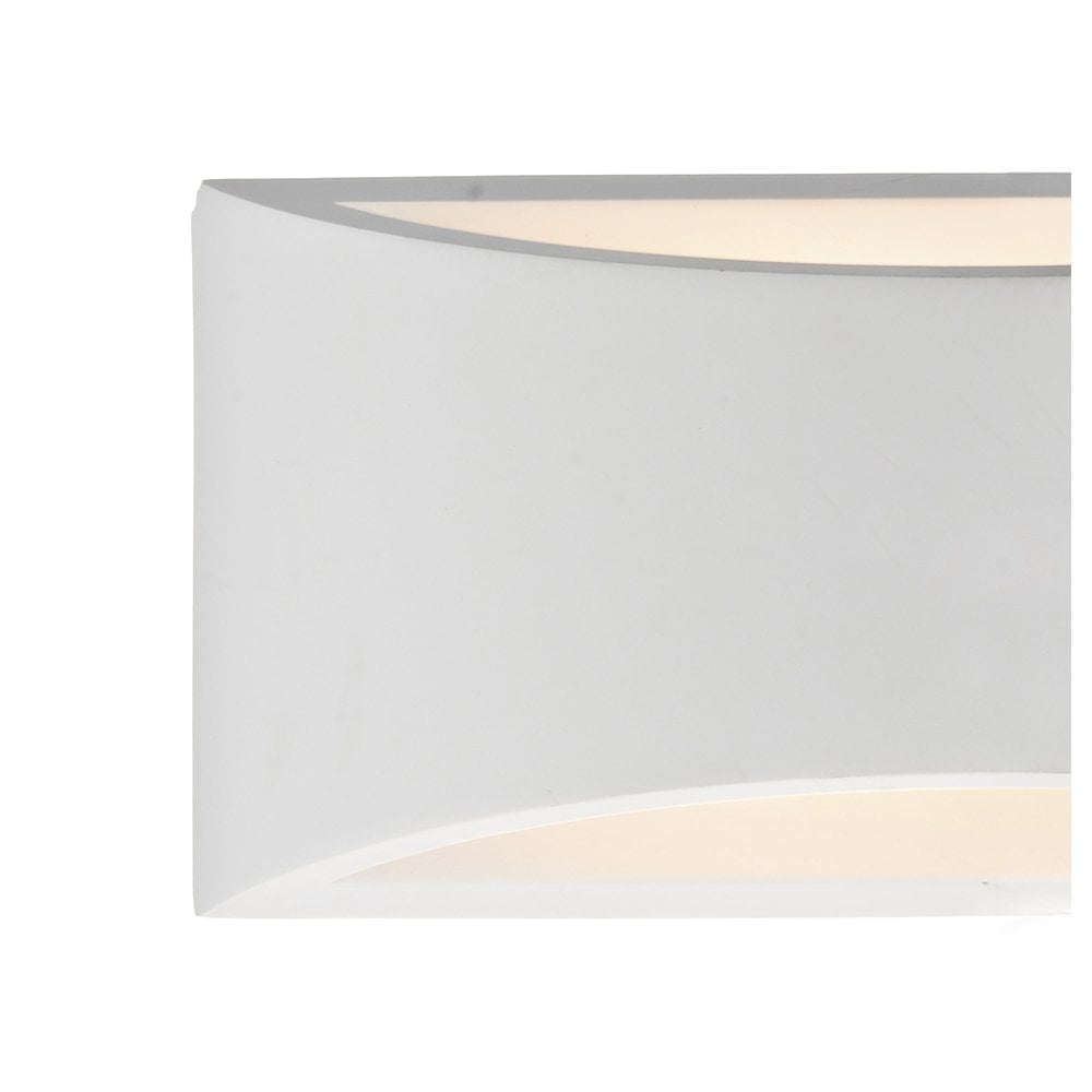 Hove 2 Light Wall Washer Plaster