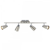 Loft 4 Light Bar Spotlight Satin & Polished Chrome