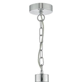 Lyon 5lt Pendant Polished Chrome & Crystal