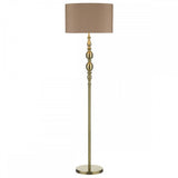 Madrid Floor Lamp Antique Brass With Shade