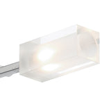 Morgan 3 Light Semi Flush Satin Chrome