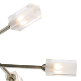 Morgan 6 Light Semi Flush Antique Brass