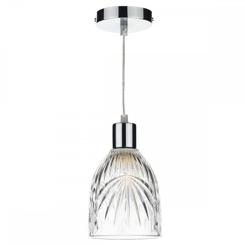 Motif Easy Fit Pendant Clear Glass