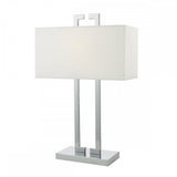 Nile Table Lamp Polished Chrome With Shade