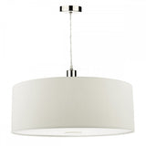 Ronda White Faux Silk Easy Fit Shade 60cm