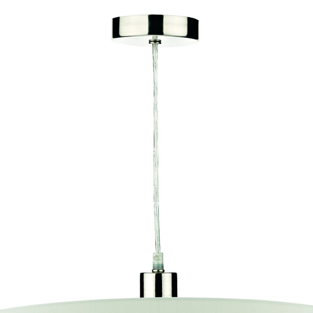 Ronda White Faux Silk Easy Fit Shade 60cm