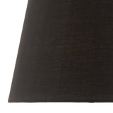 Safia Black Cotton Tapered Drum Shade 36cm