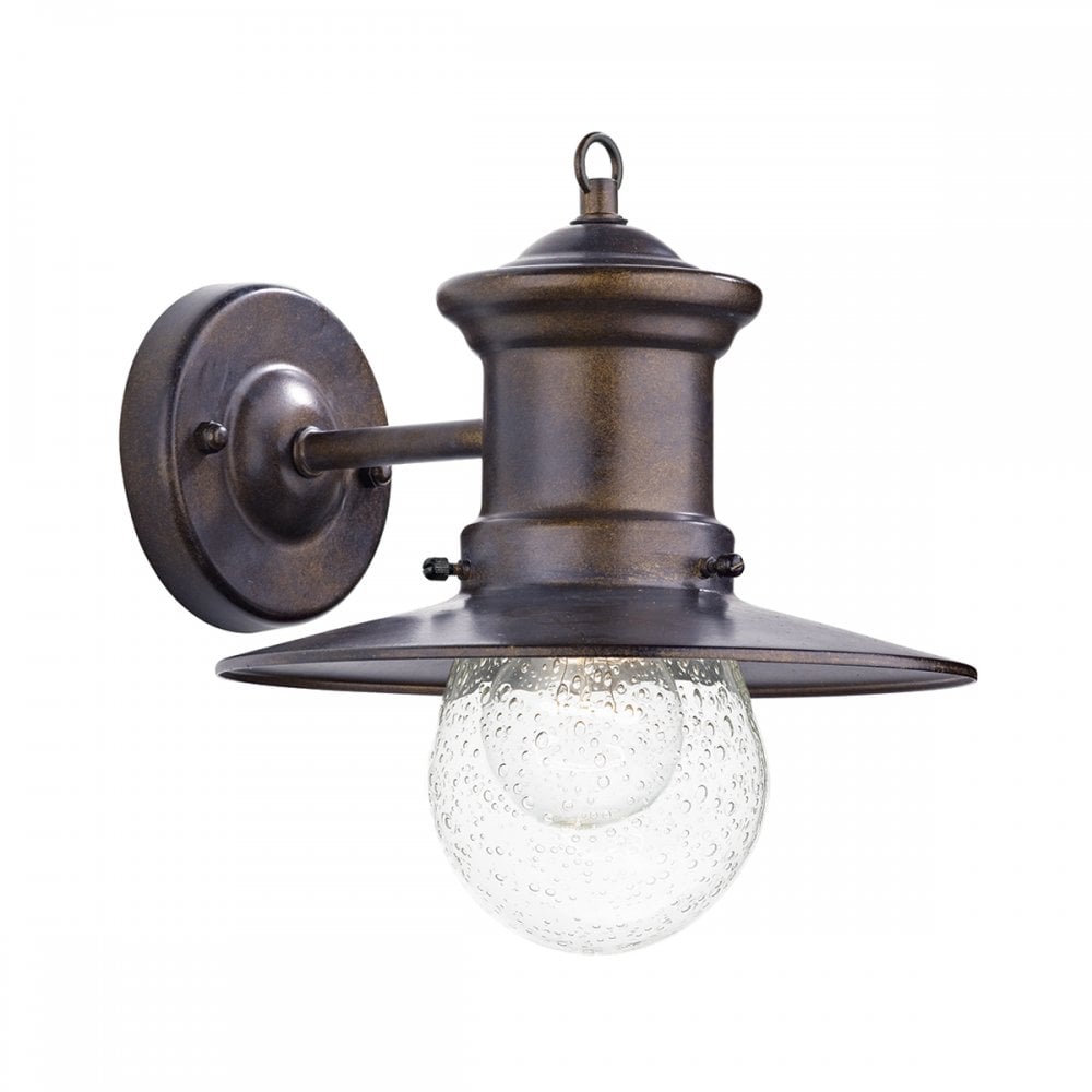 Sedgewick Outdoor Wall Light Bronze Glass IP44