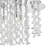 Sestina 5-Light G9 Flush Mount with Decorative Rods and Crystal Beads