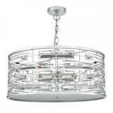 Seville 6 Light Pendant K9 Crystal Polished Chrome