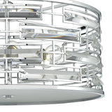 Seville 6 Light Pendant K9 Crystal Polished Chrome