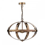 Symbol 3 Light Pendant Petrol Copper