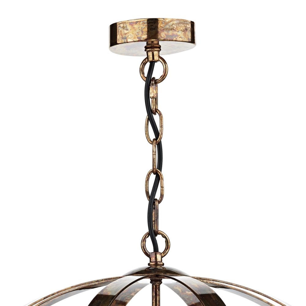 Symbol 3 Light Pendant Petrol Copper