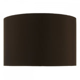 Voyage Brown Faux Silk Drum Shade 38cm