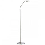 Wellington Task Floor Lamp Satin Chrome LED