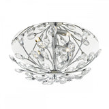 Zafir 3 Light Flush Polished Chrome Crystal