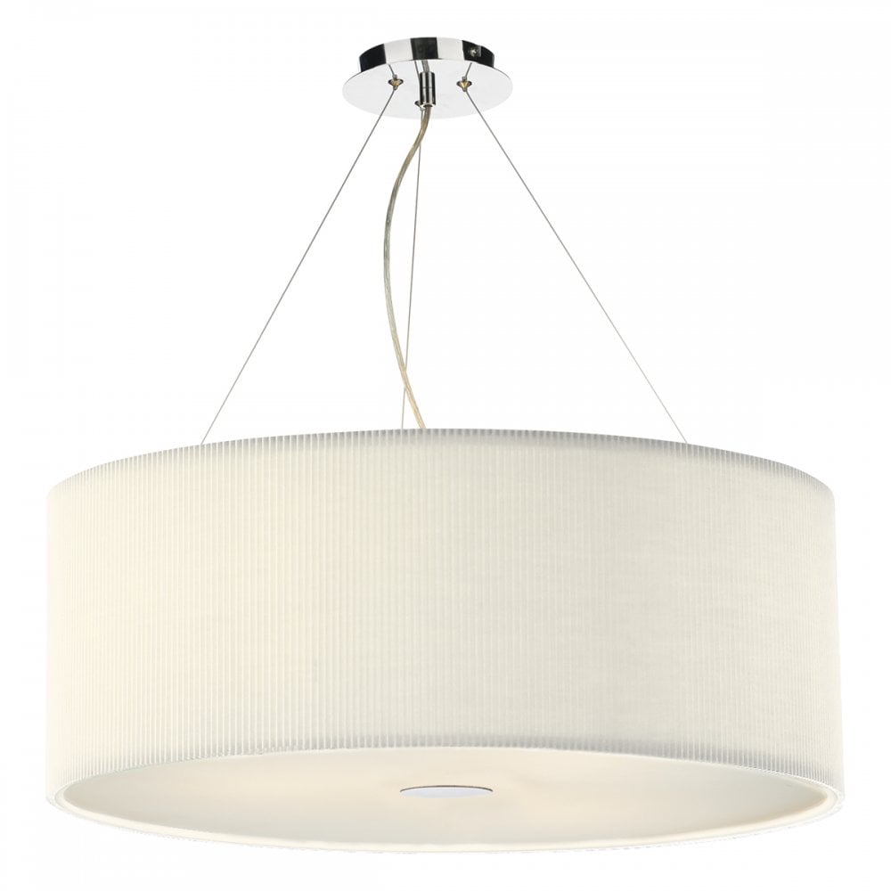 Zaragoza 6 Light Pendant Cream 90cm