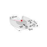 Advanced BEG RC Plus White Motion Detector with Wide 280° Range