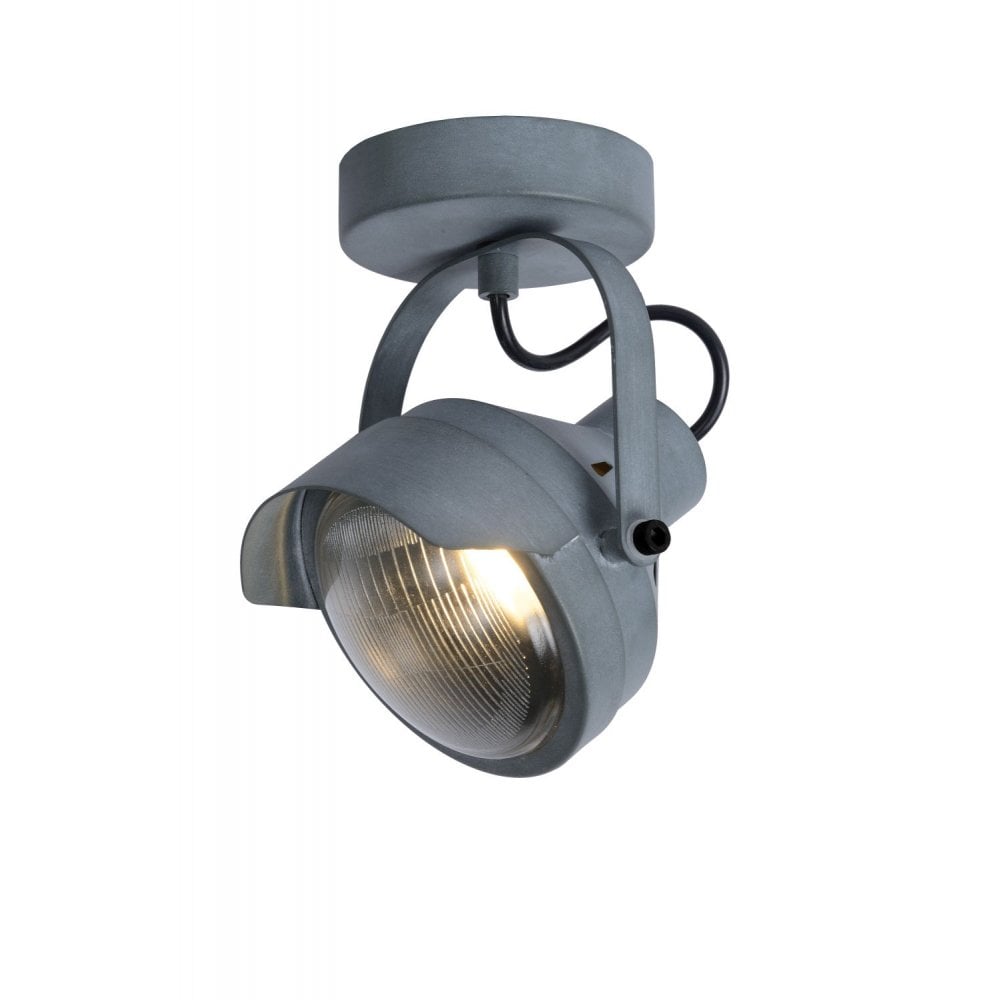 ideas4lighting Cicleta Industrial Rectangle Steel Grey Ceiling Spot ...