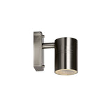 Modern Satin Chrome Steel Wall Spotlight with LED Bulb