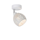 Vintage White Metal Ceiling Spot Light - Tahar Round Design