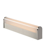 Jasper Sleek Rectangle Satin Chrome Wall Light with Opal Accents