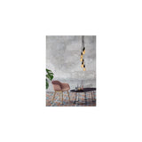 Sleek Modern Black Metal Multi-Light Pendant Fixture