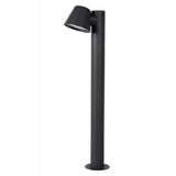 Modern Anthracite LED Bollard Lamp with Round Aluminum Design