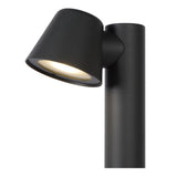 Modern Anthracite LED Bollard Lamp with Round Aluminum Design