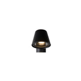 Modern Anthracite LED Bollard Lamp with Round Aluminum Design
