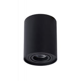 Sleek Black Aluminum Cylinder Ceiling Spotlight