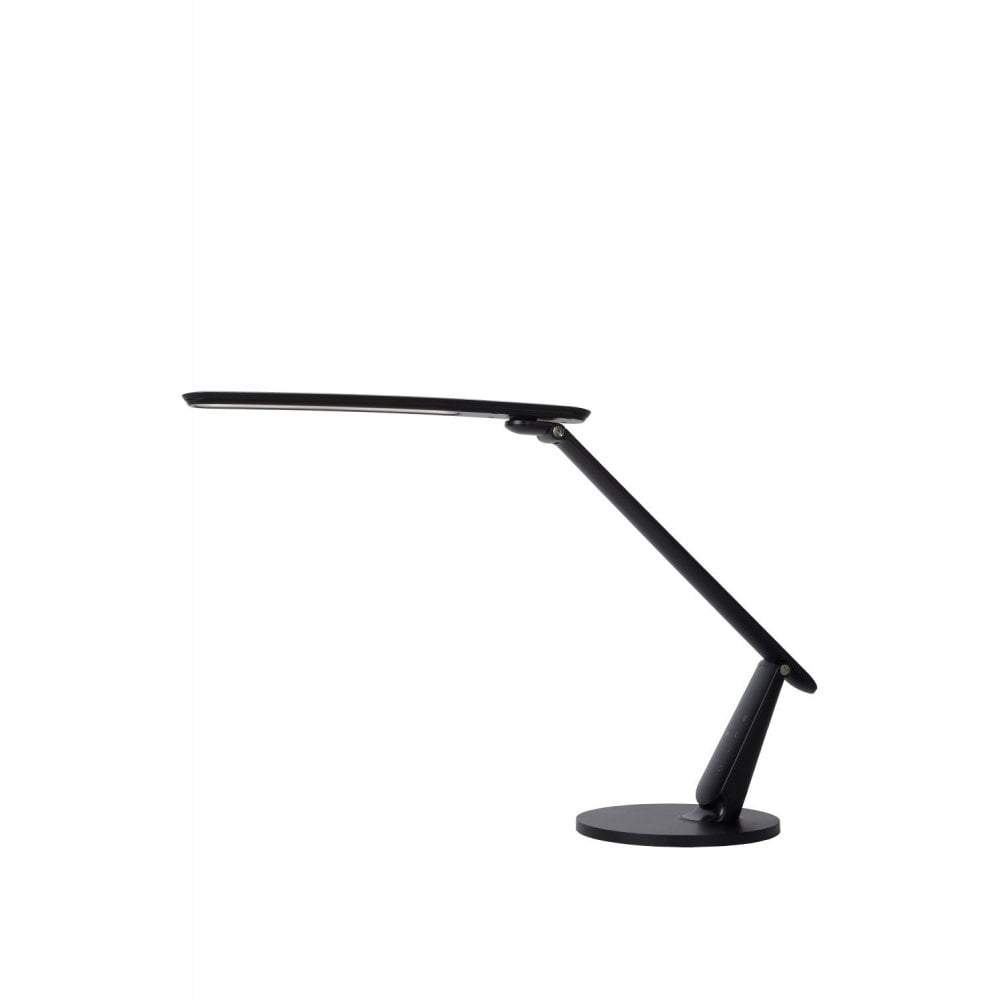 Sleek Modern Corner Black Desk Lamp with Integrated LED