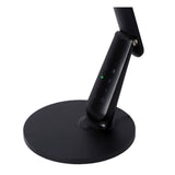 Sleek Modern Corner Black Desk Lamp with Integrated LED