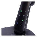 Sleek Modern Corner Black Desk Lamp with Integrated LED