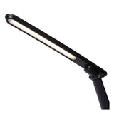 Sleek Modern Corner Black Desk Lamp with Integrated LED