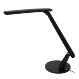Sleek Modern Corner Black Desk Lamp with Integrated LED