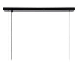 Surtus Industrial Steel Black Rectangular Pendant Light