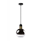 Julius Smoke Grey Vintage Round Pendant Light Fixture