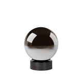 Contemporary Smoke Grey Glass Globe Table Lamp