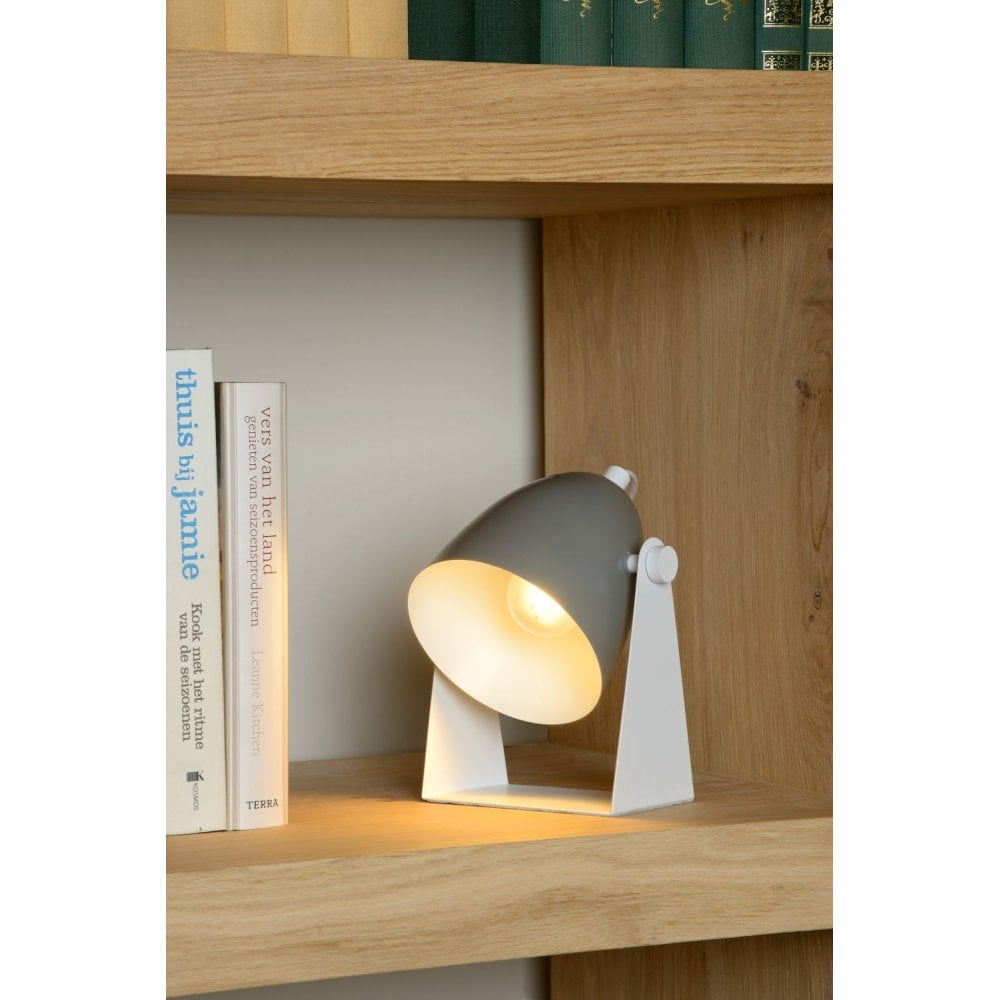 Chago Contemporary Grey Metal Table Lamp