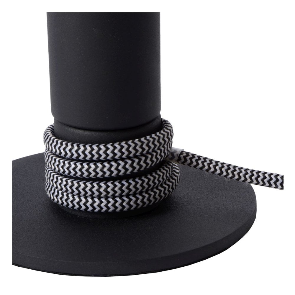 Sleek Marit Black Steel Modern Table Lamp