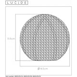 Cottage Chic White Metal Globe Table Lamp