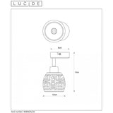 Vintage White Metal Ceiling Spot Light - Tahar Round Design