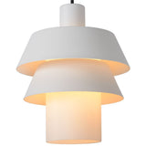 Jaden Modern Scandinavian White Metal Pendant Light