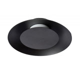 Contemporary Black Metal Round Ceiling Light Fixture