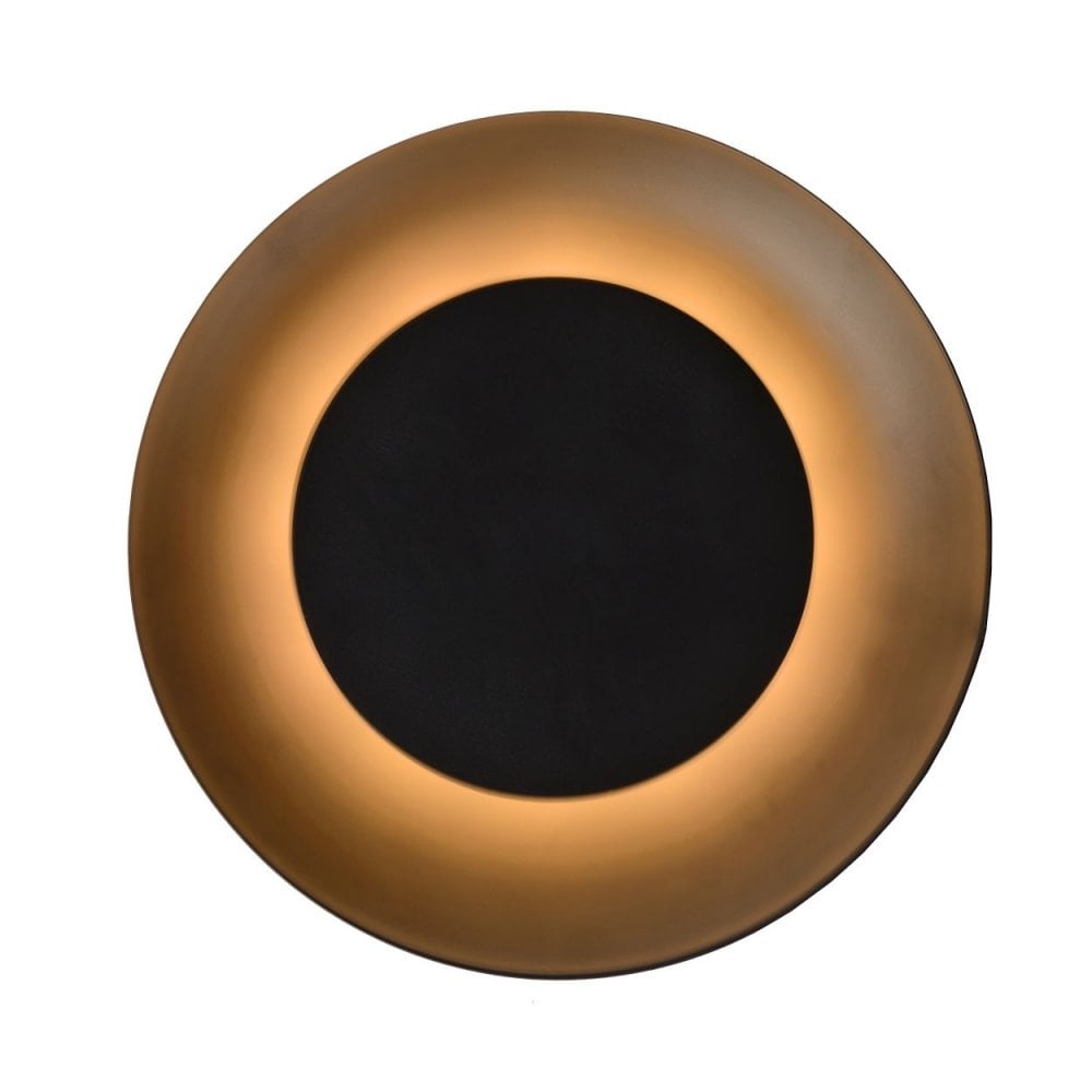 Contemporary Black Metal Round Ceiling Light Fixture