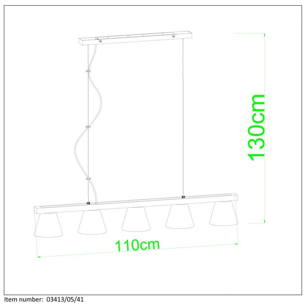 Possio Nordic Oak and Taupe Rectangular Pendant Light