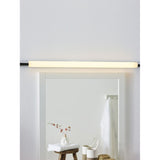 Alta-LED Sleek Rectangle Chrome and Opal Bathroom Mirror Light
