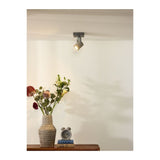 Conni-LED Grey Industrial Square Ceiling Spotlight with Rotatable Feature