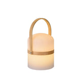 Contemporary Joe Round White Outdoor Table Lamp